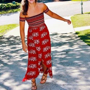 Off-shoulder Altar’d State dress